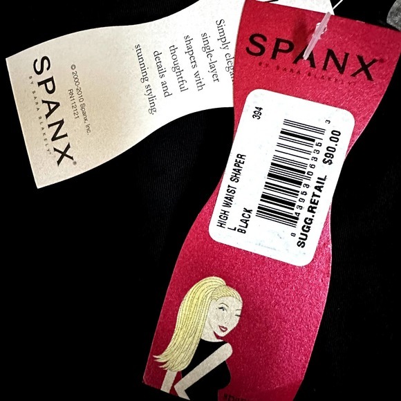 Spanx High Waist Shaper in black size Large New with Tags - Picture 3 of 3
